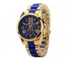 Geneva Menswear Quartz Full Steel Watch Women Luxury Watches Casual Dress Ladies Wrist Watch Gold Di