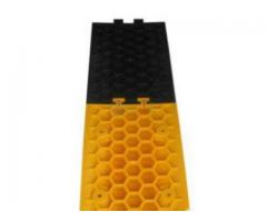Yellow And Black Plastic Speed Bump BY HIPHEN SOLUTIONS