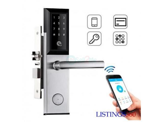 ALPHAR F4 Mobile APP + Password Unlock  manual key smart door Lock BY - 1/1
