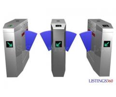 3 Lanes Flap Barrier Swing Turnstile Access Control Security BY HIPHEN SOLUTIONS